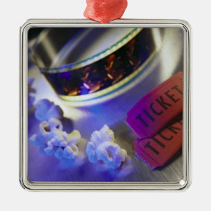 Ornamento De Metal Filme, pipoca & bilhetes do cinema