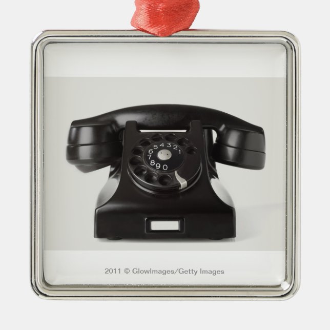Ornamento De Metal Fim-acima de um telefone giratório (Frente)