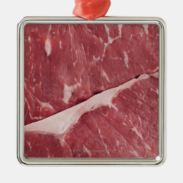 Ornamento De Metal Fim-acima do bife cru (Frente)