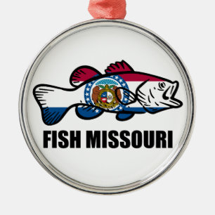 Ornamento De Metal Fish Missouri