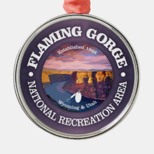 Ornamento De Metal Flaming Gorge ARN (rd)