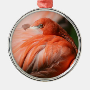 Ornamento De Metal Flamingo Ornament
