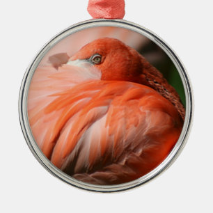 Ornamento De Metal Flamingo Ornament