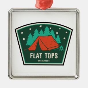 Ornamento De Metal Flat Tops Wilderness Colorado Acampamento