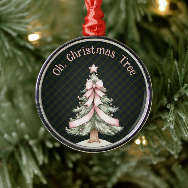 Ornamento De Metal Fletcher of Dunans Scottish Tartan Christmas (Árvore)