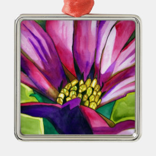 Ornamento De Metal Flor de aranha-aquática roxa africana