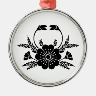 Ornamento De Metal Flor de cereja em forma de caranguejo (EDO)