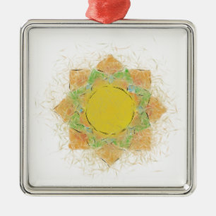 Ornamento De Metal Flor de lótus etéreo