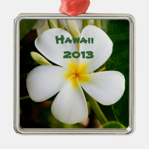Ornamento De Metal Flor de Plumeria Havaiana Lembrança