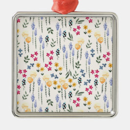 Ornamento De Metal Flor de Primavera Botânica Floral