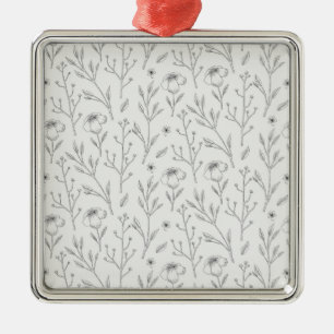 Ornamento De Metal Flor Primavera Botânico Floral