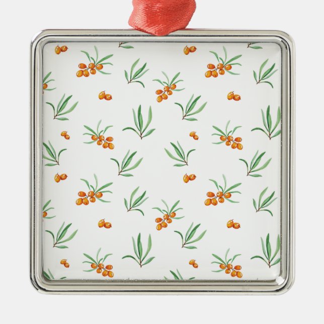 Ornamento De Metal Flor Primavera Botânico Floral (Frente)