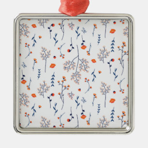 Ornamento De Metal Flor Primavera Botânico Floral