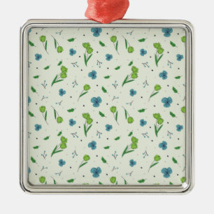 Ornamento De Metal Flor Primavera Botânico Floral