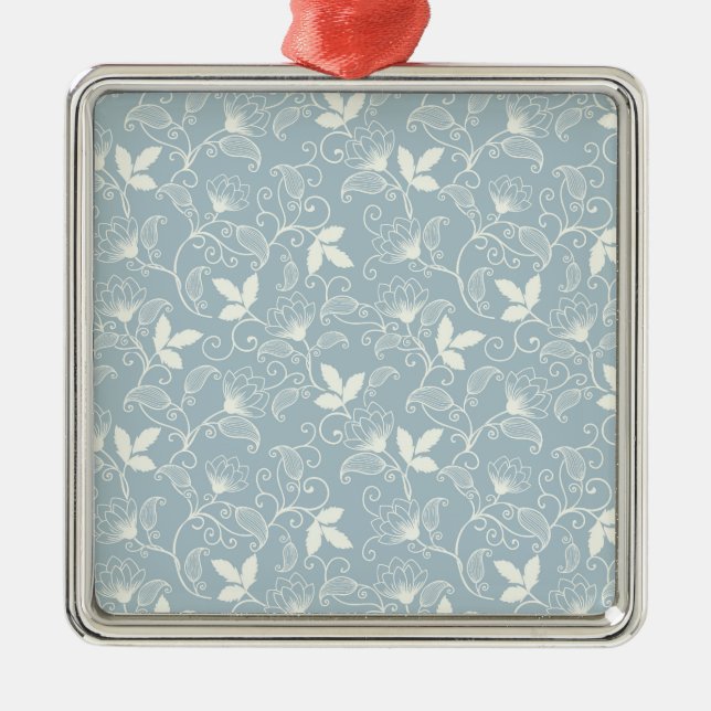 Ornamento De Metal Flor Primavera Botânico Floral (Frente)