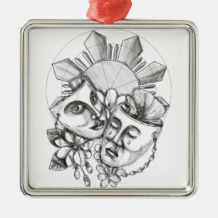 Ornamento De Metal Flor S filipino de Sampaguita do hibiscus da