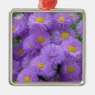 Ornamento De Metal Floral Roxo