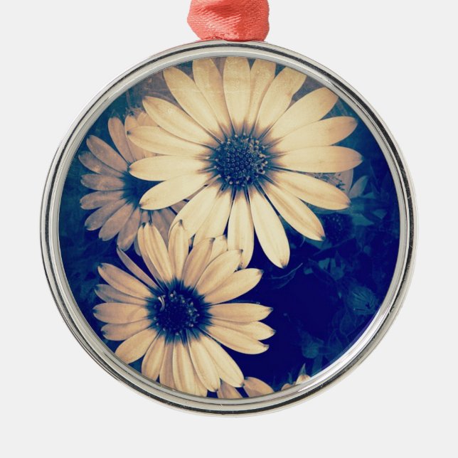 Ornamento De Metal Flores (Frente)