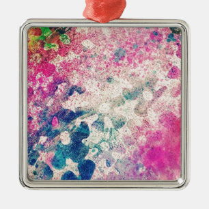 Ornamento De Metal Flores Abstrato