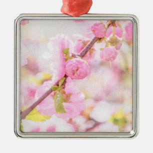 Ornamento De Metal Flores cor-de-rosa de sakura - flor de cerejeira
