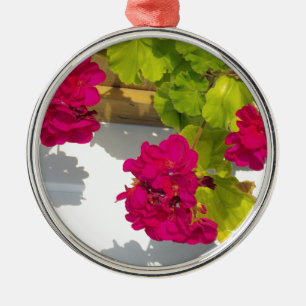 Ornamento De Metal Flores cor-de-rosa Gerânio rosa