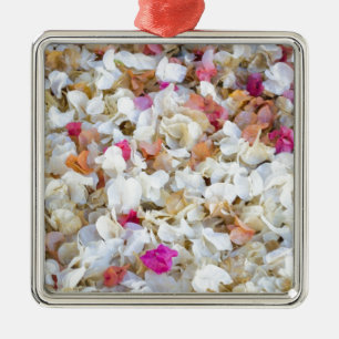 Ornamento De Metal Flores secadas CONFETES