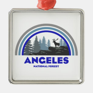Ornamento De Metal Floresta Nacional Angeles Rainbow Deer