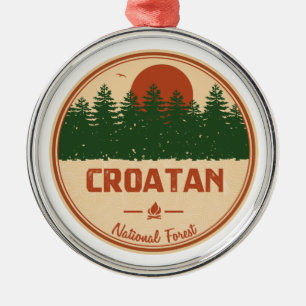 Ornamento De Metal Floresta Nacional Croata