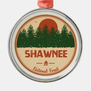 Ornamento De Metal Floresta Nacional de Shawnee
