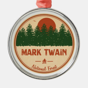 Ornamento De Metal Floresta Nacional Mark Twain