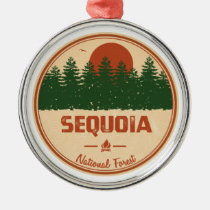 Ornamento De Metal Floresta Nacional Sequoia