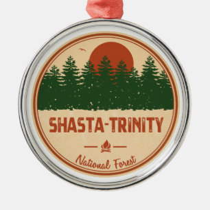 Ornamento De Metal Floresta Nacional Shasta-Trinity