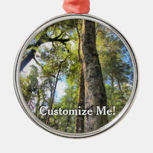 Ornamento De Metal Floresta Tropical Australiana Eucalyptus Gum Trees