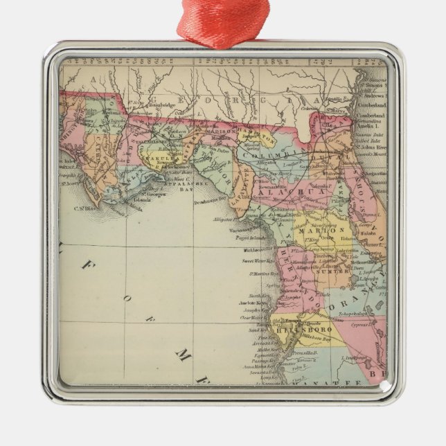 Ornamento De Metal Florida 13 (Frente)