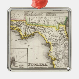 Ornamento De Metal Florida 14