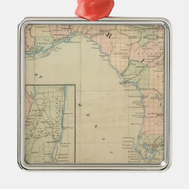 Ornamento De Metal Flórida 2 (Frente)