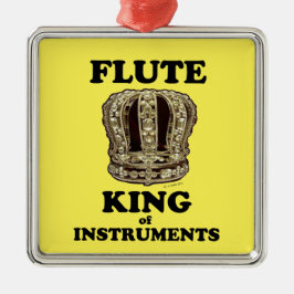 Ornamento De Metal Flute King of Instruments