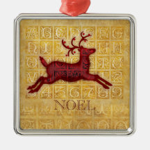 Flying Reindeer NOEL