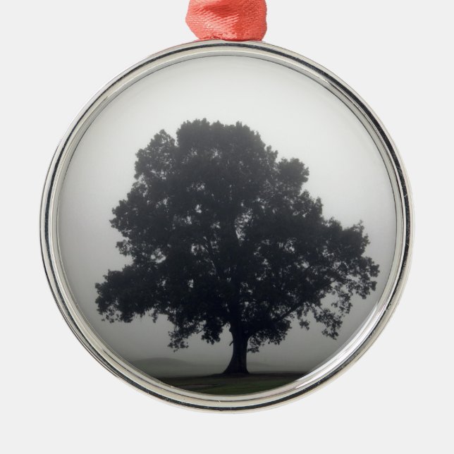 Ornamento De Metal Foggy Tree (Frente)