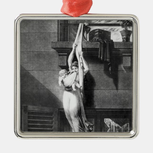 Ornamento De Metal Fogo (Frente)