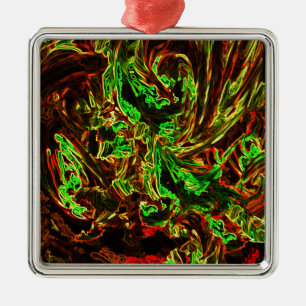 Ornamento De Metal Fogo da lua