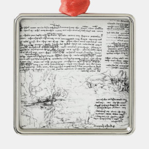 Ornamento De Metal Fol.145v-a, página do caderno de da Vinci