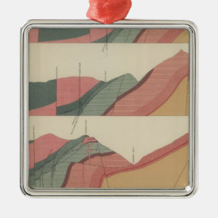 Ornamento De Metal Folha 2 da montanha de Aspen