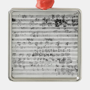 Ornamento De Metal Folha autógrafo da contagem para o opus do bemol