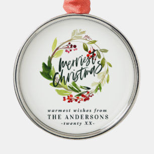 Ornamento De Metal folhagem de fruta vermelha de coloração aquosa d