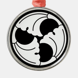 Ornamento De Metal Folhas de ginkgo trissecadas