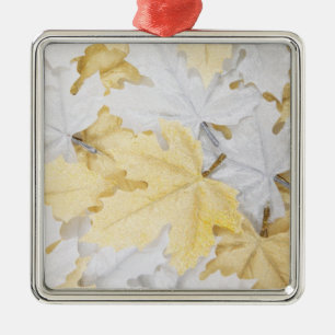 Ornamento De Metal Folhas de outono