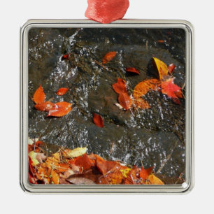 Ornamento De Metal Folhas de Outono na Cachoeira I Fotografia de Outo