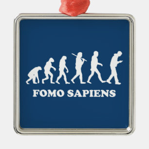 Ornamento De Metal Fomo Sapiens