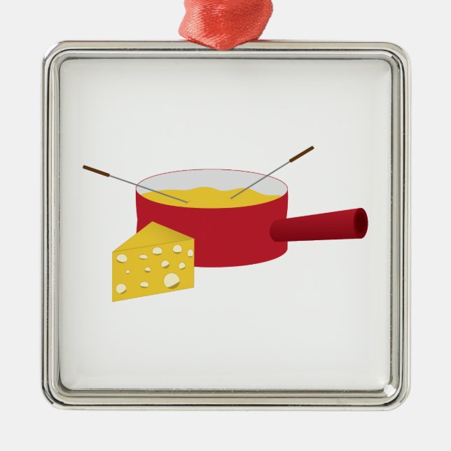 Ornamento De Metal Fondue (Frente)